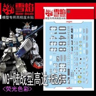 高達模型水貼 MG 1/100 陸戰型高達 Ez8 08小隊 UC0079 聯邦 夜光水貼
