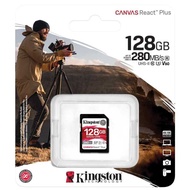 # Kingston Canvas React Plus V60 SD Memory Card 128GB / 256GB / 512GB