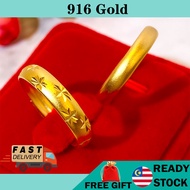 Cincin Jewelry accessories 916 gold ring Emas Korea 24k Gold Rings Women fashion ring