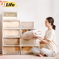 D.life 13L/24L Multipurpose Wardrobe Clothes Stackable Plastic Storage Box Drawer Underwear Storage 