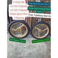 Enkei 3 Batang Sport Rim Siap Pasang Tayar Bajet LC135 4 Speed/5 Speed Enkei Sport Rim