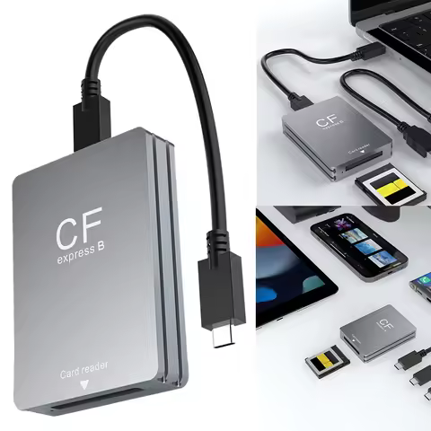 CFexpress Type B Card Reader USB 3.2 10Gbps CF Express Card Reader Type B Adapter with USB C To USB 