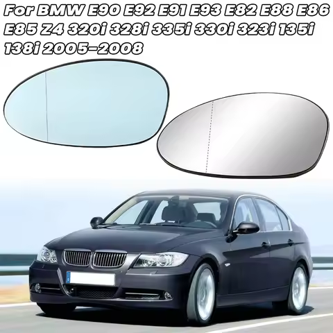Side Mirror Glass Len For BMW E90 E92 E91 E93 E82 E88 E86 E85 Z4 320i 328i 335i 330i 323i 135i 138i 