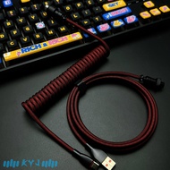 Customized Mechanical Keyboard Data Cable 8K Magnetic Axis Colorful Flight Plug Line Spiral Reinforc