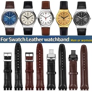 Swatch Leather Watch Strap Swatch Irony Black Brown Watch Strap Size 19mm