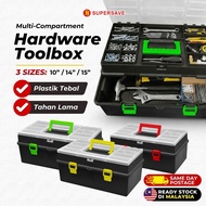 SUPERSAVE ToolBox Plastic Tool Box Set Spanar Box Plastic Storage Toll Box Fishing Box Bekas Tool Ko