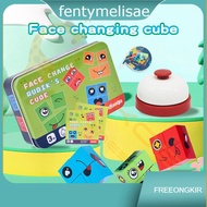 Fentymelisae Lakoe Face Change Toys Cube Cube/Character Expression Cube Card Bell Game/Face Puzzle