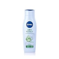 NIVEA 2-in-1 Express Shampoo &amp; Conditioner, Intensive Hair Care with Aloe Vera and Shine Serum, Hair Shampoo &amp; Conditioner for Express Time Care (250 ml)