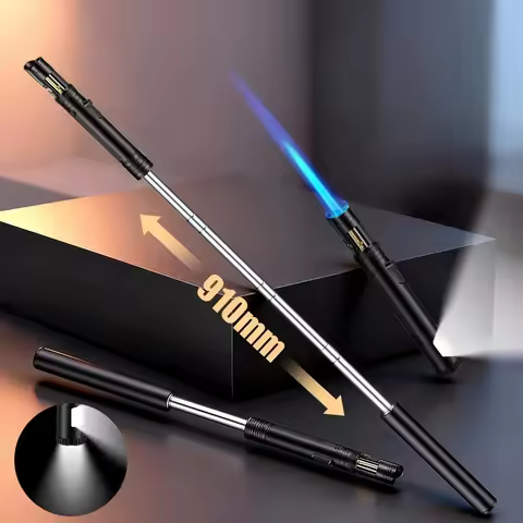 New Metal High Temperature Scalable COB Lighting Lighter Windproof Direct Spray Inflatable Outdoor C