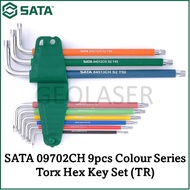 SATA 09702CH 9pcs Colour Series Torx Het Key Set 09702