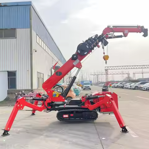 3 5 8 10 Ton Spider Crane Machine Construction Equipment Mini Crane Jib Cranes for Sale