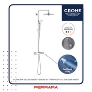 GROHE Euphoria 260 Shower System with Thermostatic Shower Mixer 27296003
