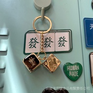 STUSSY STUSSY 20SS metal dice keychain Golden dice keychain Pendant