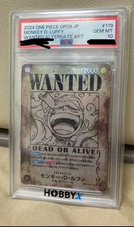 PSA10  One Piece  JP Monkey D. Luffy Wanted Alternate Art  尼卡懸賞令
