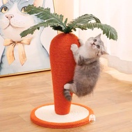 Relaxing carrot-shaped rope scratching post for cats, Cattree carrot scratching table toy for cats