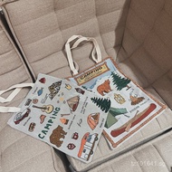 Eco-friendly Bag New Style European and American4355cm Design Canvas Bag ins Wind Jacquard*Shopping 