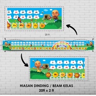 BANNER HIASAN DINDING KELAS / BEAM KELAS ABC