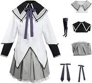 Juejuezi Madoka Magica Homura Akemi Cosplay Uniform Dress Puella Magi Costume Halloween Outfit