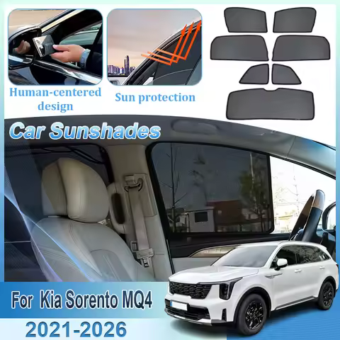 For Kia Sorento MQ4 2021-2026 Car Magnetic Sun Visor Auto Accessories Sunscreen Window Privacy UV Me