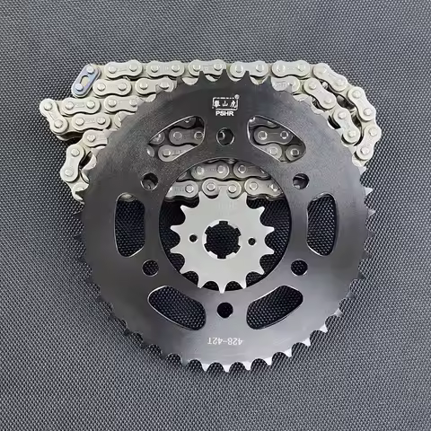 428 14T/15T Front 39T/41T/42T/45T/48T/50T Rear Sprocket Kit with 428H Chain for YS150-5 JYM150 Motor