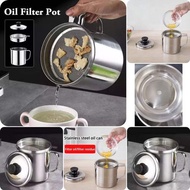 Oil Pot Stainless Steel Oil Filter Container Oil Filter Cup Oil Filter Holder/