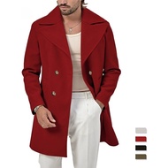 Men's long coat Men's long coat European American Plus Size coat coat coat Mid-Length Casual Men's c