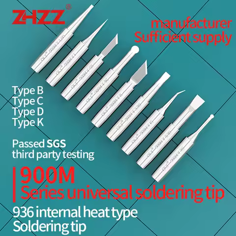 900M Soldering Iron Tip 900M-T-K 1C 2C 3C 4C SK SI Compatible with for 936 Soldering Station DIY Sol