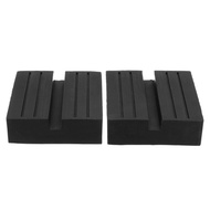 Hfcg Mall-2Pcs Universal Car Slotted Lift Trolley Jack Disk Block Rubber Pad Guard Adapter