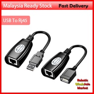 USB EXTENDER cable Extension To Rj45 50m USB 2.0 Male To Female CAT6 CAT5E RJ45 LAN Ethernet Network