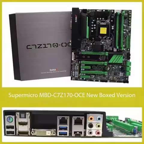 Supermicro C7Z170-OCE Motherboard Intel Z170 LGA 1151 DDR4 64GB support 6100 7500 6600 6700 7700 640
