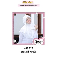 AR 151 Instant Hijab Original Ar RafiIVORY, Official Reseller Agent