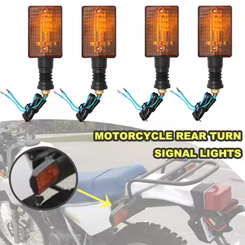 For Yamaha XT350 XT600 XT550 XT250 FZ750 1985-2000 Amber Lamps 2/4 Pcs Motorcycle Rear Brake Turn Si