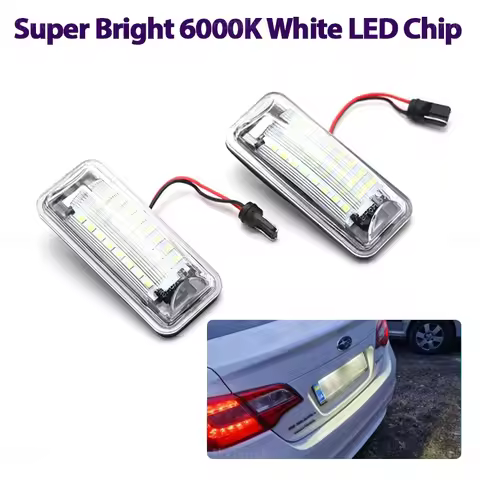 For 2013-2015 Subaru Forester BRZ Impreza Legacy For Scion FR-S 2Pcs DC12V LED License Number Plate 