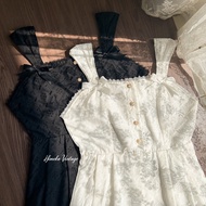 Himeka Vintage - Diantha Overalls - Emboridery Overalls - Embroidered Overalls - Lace Overalls - Dia