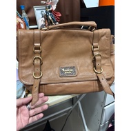 Beige Lovecat messenger bag from a friend for a charity drive