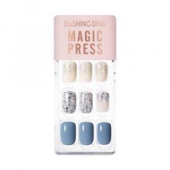 DASHING DIVA - Magic Press 藍色花呢 美甲指甲貼片 (MDR3F011RR)