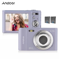 Andoer Portable Digital Camera 48MP 2.7K 2.88-inch IPS Screen 16X Zoom Auto Focus Self-Timer 128GB E