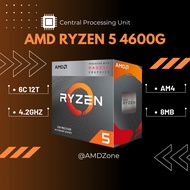 Cpu AMD Ryzen 5 4600G (3.7GHz Boost 4.2GHz / 6 Cores 12 Threads / 8MB / AM4) [NEW]