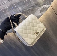 Chanel handle bag 白色手柄包
