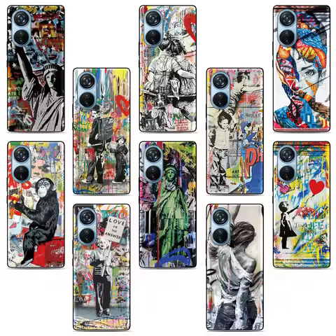 Graffiti Art Cover For Sharp Aquos R10 R9 R8 R8s Pro R2 R3 Air Zero6 Wish 5 4 Sense 10 9 8 6 6s 3 Li