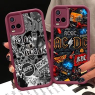 A-10 ACDC Band Case for VIVO Y02t Y21 Y02a Y33s Y02 Y21a Y21e Y21s Y33t Wine Red