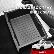 Tesla Model Y 2023 Under Seat Storage Box Organizer Tray Big Capacity Interior Storage Accessories T