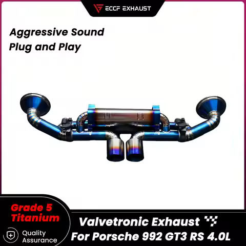 TItanium Valvetronic Catback Exhaust for Porsche 992 GT3 RS 4.0L Unleash True Exhaust Performance Ea