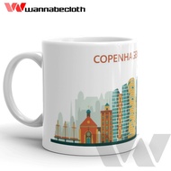 Denmark Copenhagen Glass Denmark Copenhagen Mug Denmark Copenhagen Souvenir World City
