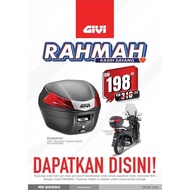 OFFER GIVI BOX RAHMAH B34N GIVI BOX WITHOUT BASE PLATE BOX GIVI KOTAK GIVI B34-N 34 LITRE B34NT MONO