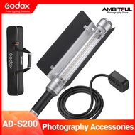 แท่ง AD-S200 Godox ไฟส่องแฟลช200Ws 5800K + 200K สำหรับ AD200 Godox AD200Pro แฟลช Speedlite 360 ° การ