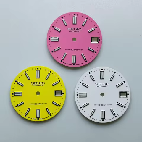 28.5mm New NH35 Dial S Logo Green Luminous Mechanical Dial NH36 Mechanical Movement Dial is used for