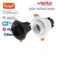 Vislite Zigbee VS-818AS smart recessed Dowlight 7W/ 9W/12W Zoom projection angle, light from 2700 Ra