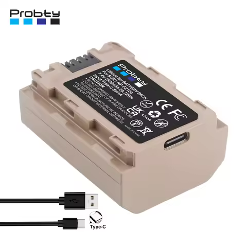 2800mAh NP-FZ100 NPFZ100 NP FZ100 Battery w 5V/1A Type-C input for Sony BC-QZ1 a9 a7R III a7 III A9R