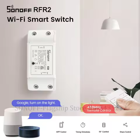 Itead SONOFF RFR2 Mini Wifi DiY Switch Wireless Control Switch Smat Home Automation Light Switch Sup